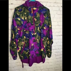 In Sport Vtg Windbreaker / Vintage Sports‎ Bomber Hoodie Jacket -